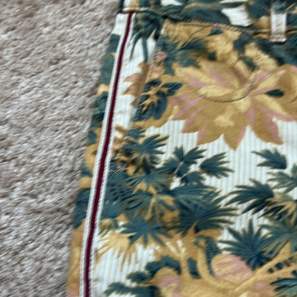Chino by Anthropologie Relaxed Floral Leaf Printed Pants - Picture 5 of 8